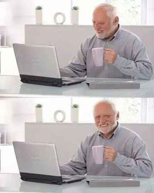 Hide The Pain Harold meme template - Click to use