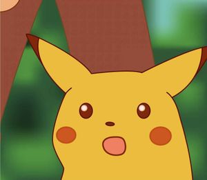 Surprised Pikachu meme template - Click to use