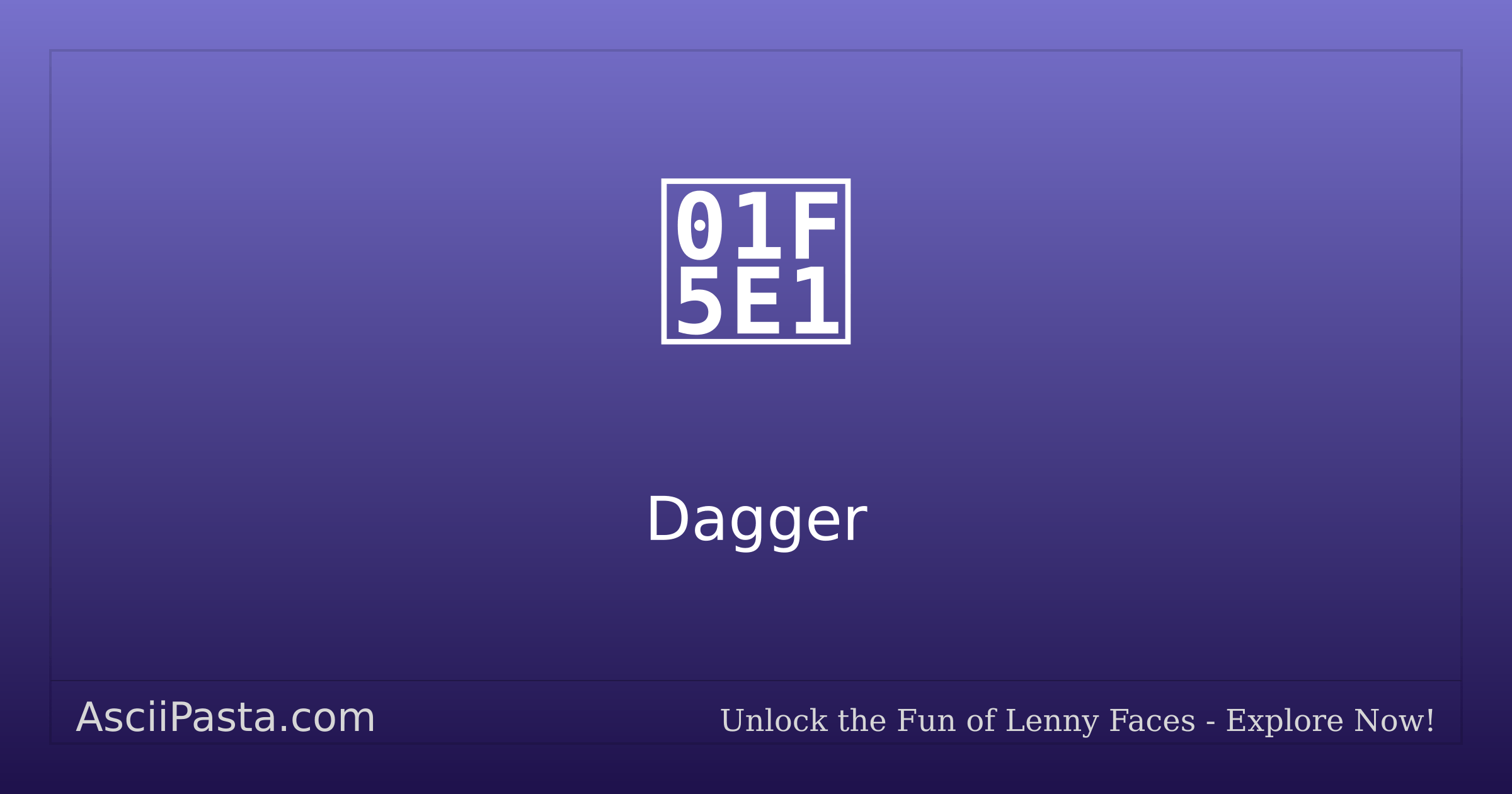 Ascii Pasta | Dagger Text Face 🗡️ | Copy Swords Emoticon